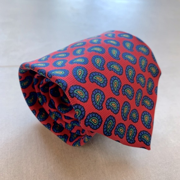 Polo Spring Colored Paisley Silk Tie
